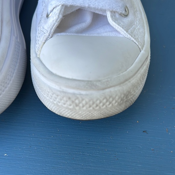 Converse White and Lavender High-Tops - Picture 4 of 13